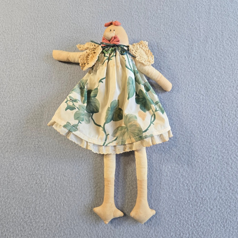 Wangs International Chicken Doll Unisex OS Cream Ivy Print Primitive Folk Art